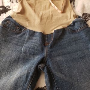 Indigo Blue XS Maternity Jeans, MD wash, srt. leg